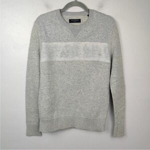 All Saints Light Gray Crewneck Sweater